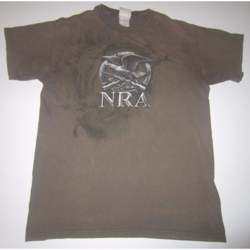 NRA T-Shirt - 2nd Amendment - National Rifle Association USA Eagle Hunter Buck M